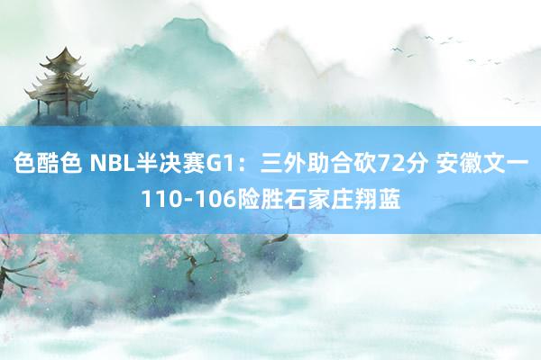 色酷色 NBL半决赛G1：三外助合砍72分 安徽文一110-106险胜石家庄翔蓝