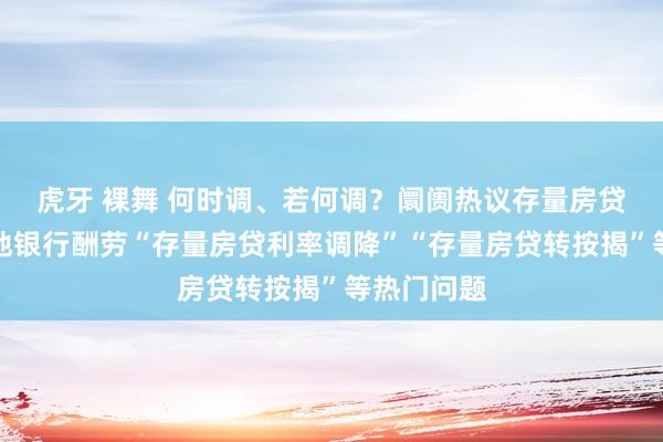 虎牙 裸舞 何时调、若何调？阛阓热议存量房贷新政，多地银行酬劳“存量房贷利率调降”“存量房贷转按揭”等热门问题