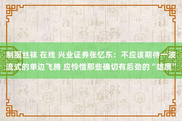 制服丝袜 在线 兴业证券张忆东：不应该期待一波流式的单边飞腾 应怜惜那些确切有后劲的“雄鹰”