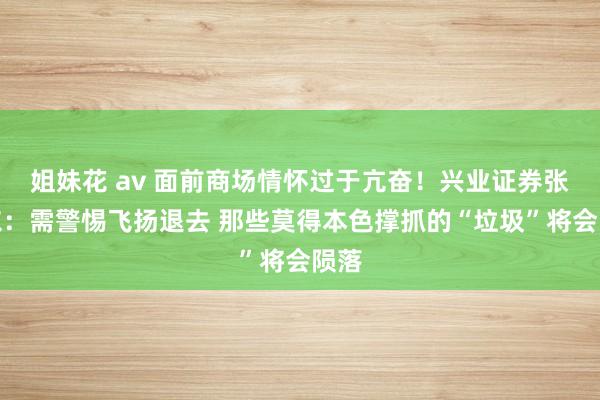 姐妹花 av 面前商场情怀过于亢奋！兴业证券张忆东：需警惕飞扬退去 那些莫得本色撑抓的“垃圾”将会陨落