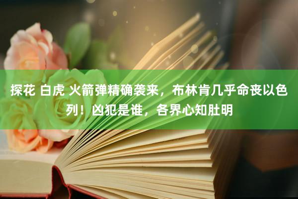 探花 白虎 火箭弹精确袭来，布林肯几乎命丧以色列！凶犯是谁，各界心知肚明