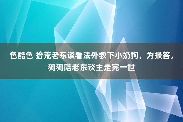 色酷色 拾荒老东谈看法外救下小奶狗，为报答，狗狗陪老东谈主走完一世