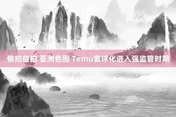 偷拍自拍 亚洲色图 Temu寰球化进入强监管时期