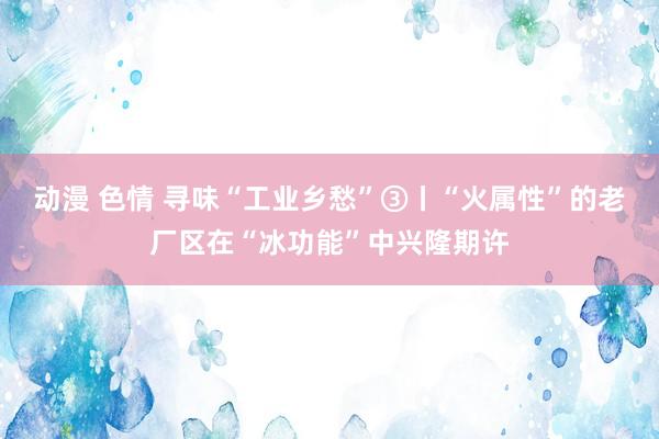 动漫 色情 寻味“工业乡愁”③丨“火属性”的老厂区在“冰功能”中兴隆期许